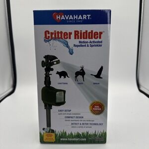Havahart Critter Ridder Motion Activated Sprinkler Water Animal Repellent NEW